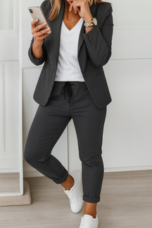 Dames Blazer en Joggingbroek Set | Comfortabele & Stijlvolle