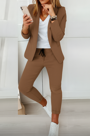 Dames Blazer en Joggingbroek Set | Comfortabele & Stijlvolle