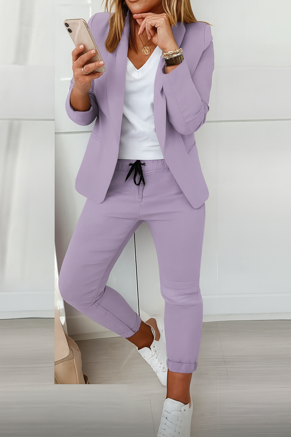 Dames Blazer en Joggingbroek Set | Comfortabele & Stijlvolle