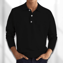 Heren Lange Mouw Polo Shirt | Comfort Fit