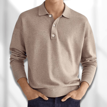 Heren Lange Mouw Polo Shirt | Comfort Fit