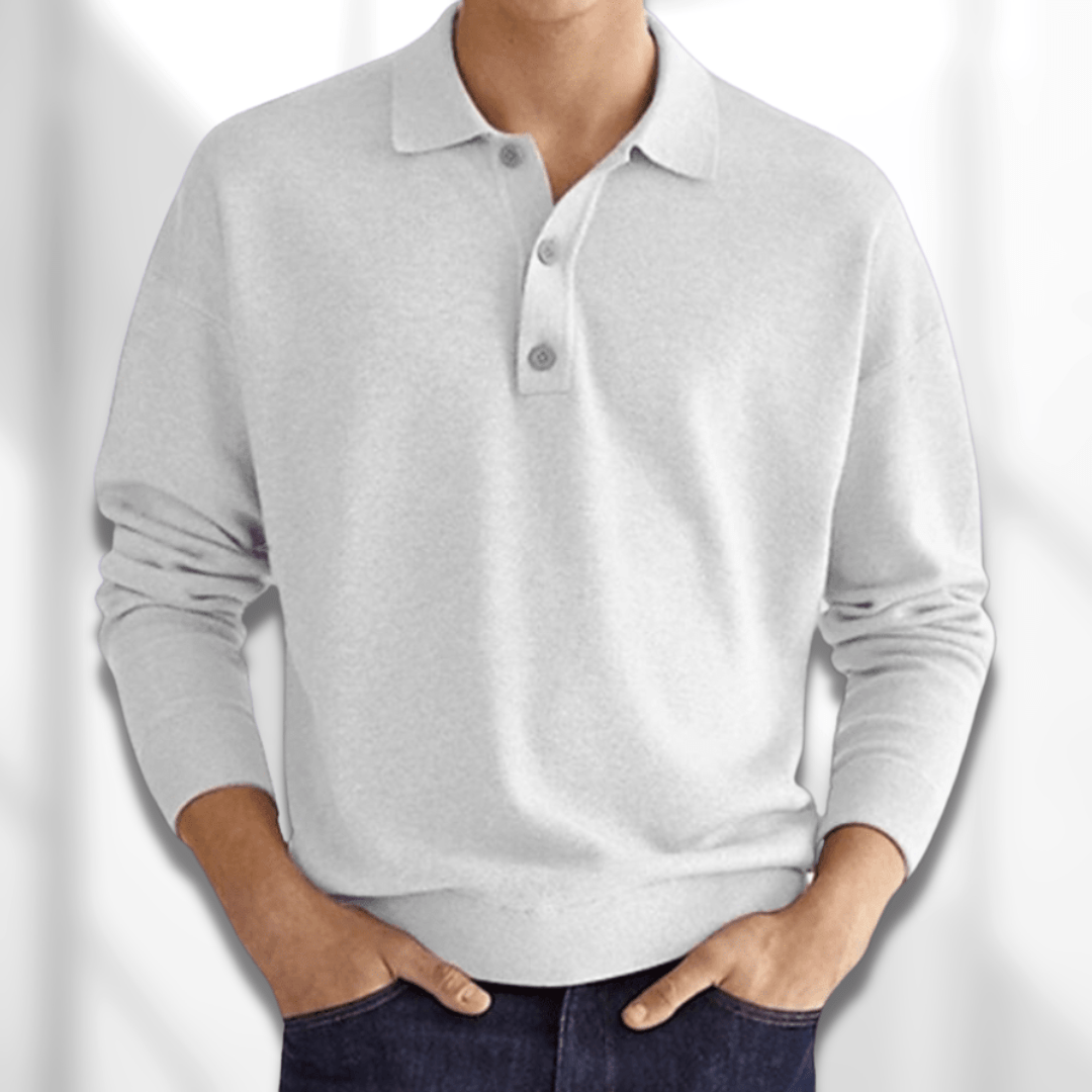 Heren Lange Mouw Polo Shirt | Comfort Fit