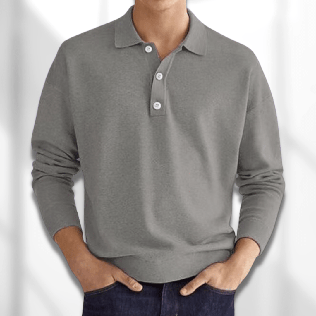 Heren Lange Mouw Polo Shirt | Comfort Fit