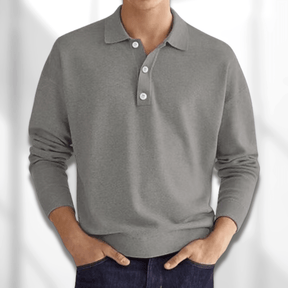 Heren Lange Mouw Polo Shirt | Comfort Fit