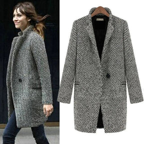 Lang gebreid jasje voor dames | Warm