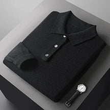 Louis - Fijngebreide Polo, Elegant en Comfortabel voor een Verfijnde Stijl