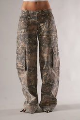 Lena - Stoere Camo Cargo Broek met Zakken