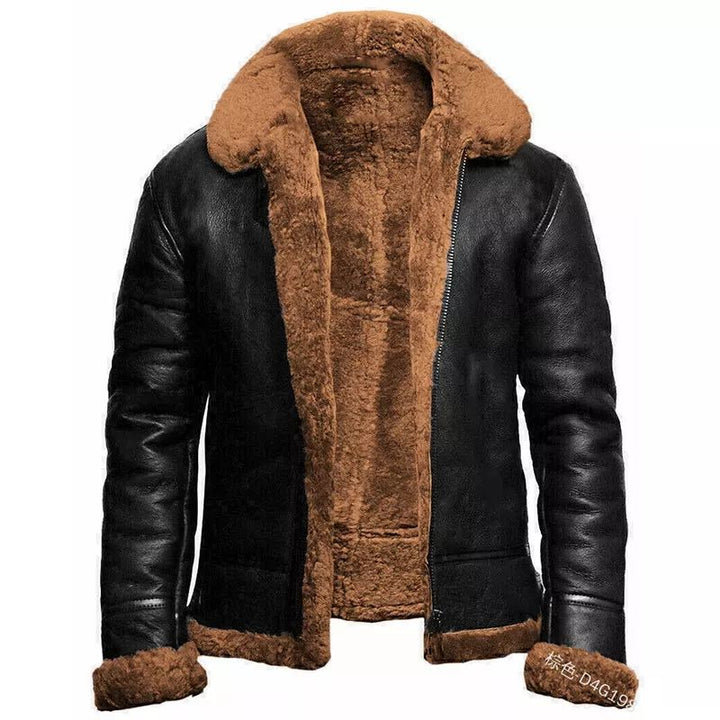Heren Klassieke Aviator Jas | Warme Voering