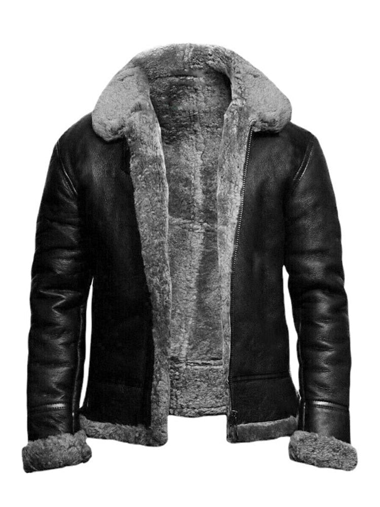 Heren Klassieke Aviator Jas | Warme Voering