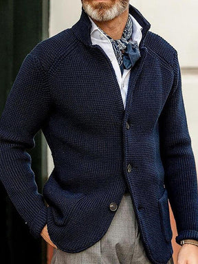 André - Heren Staande Kraag Elegante Cardigan