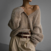 Aria - Dames Zachte Gebreide Oversized Cardigan
