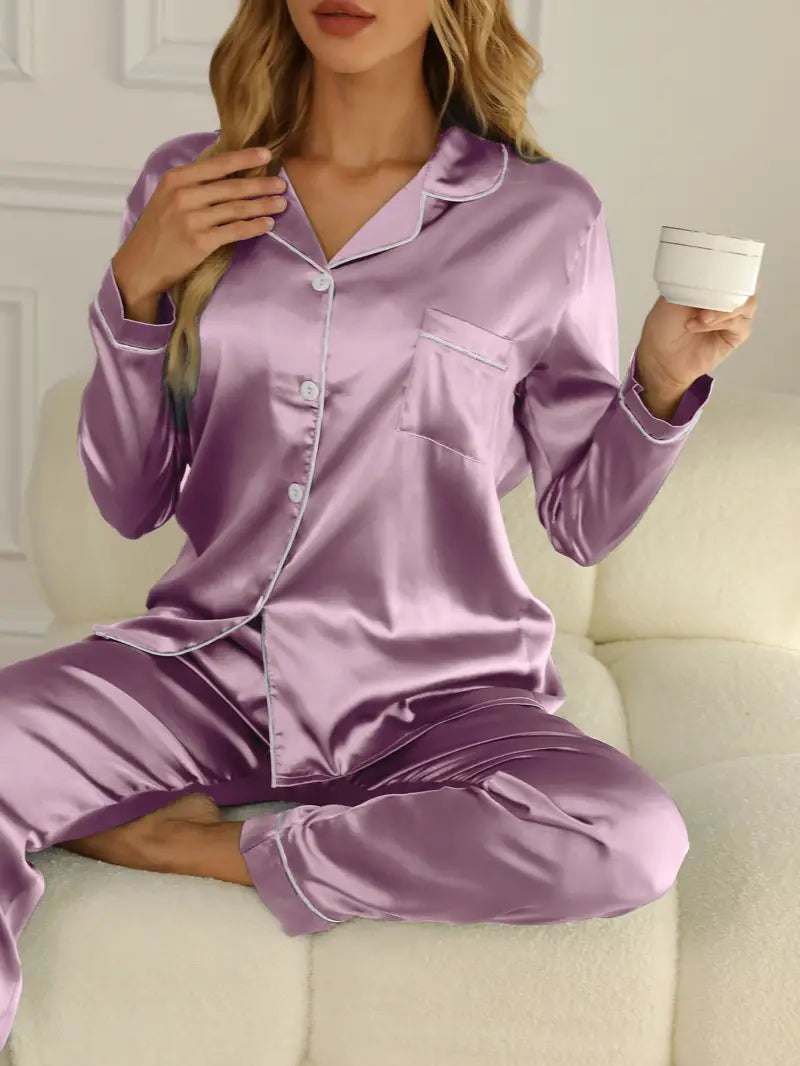 Mia - Hoogwaardige Zijde Pyjama Set voor Dames