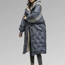 Dames Extra Lange Gewatteerde Oversized Puffer Jas | Warme Winterjas met Capuchon