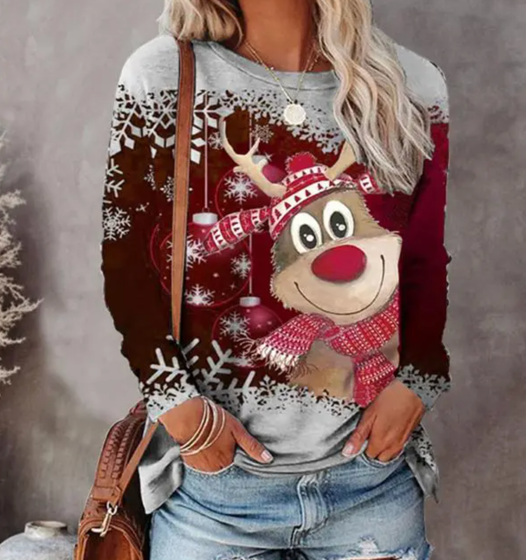 Dames Kerst Gebreide Trui | Warm & Relaxed