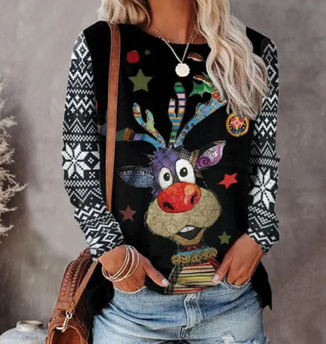 Dames Kerst Gebreide Trui | Warm & Relaxed