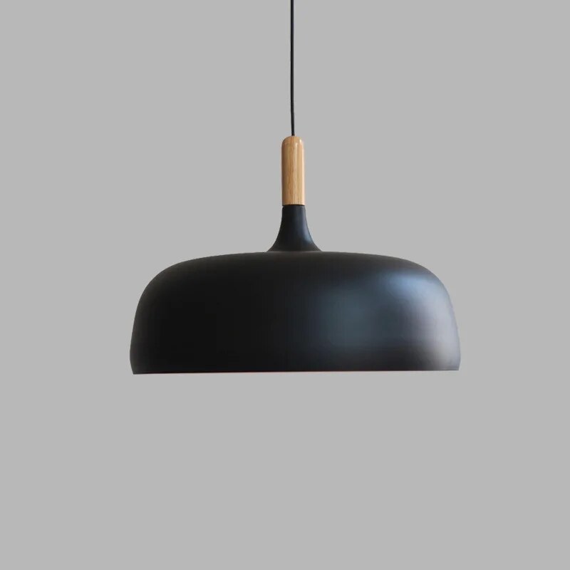 NordicLight - Scandinavische Hanglamp met Hout en Metaal Accenten