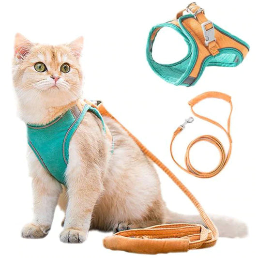 KittyWalk - Comfortabel Kattenharnas met Riem voor Veilig Wandelen