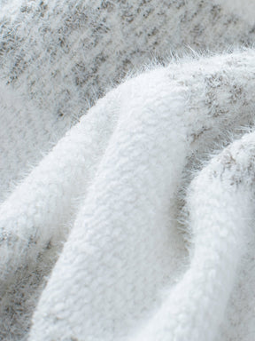 Dames Gestreepte Coltrui | Gezellige Gebreide Wintertrui