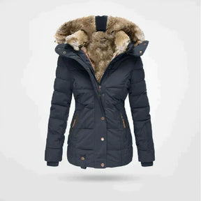 Dames Warme Puffer Jas Dikke Winterjas | met Capuchon en Bontvoering