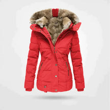 Dames Warme Puffer Jas Dikke Winterjas | met Capuchon en Bontvoering