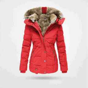 Dames Warme Puffer Jas Dikke Winterjas | met Capuchon en Bontvoering