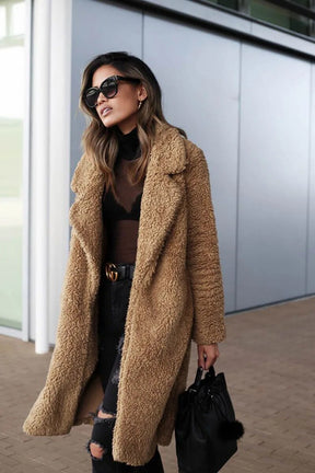 Dames Lange Mouwen Winterjas | Zacht & Warm