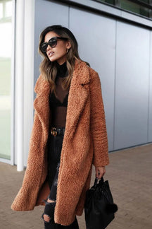 Dames Lange Mouwen Winterjas | Zacht & Warm