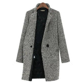 Lang gebreid jasje voor dames | Warm
