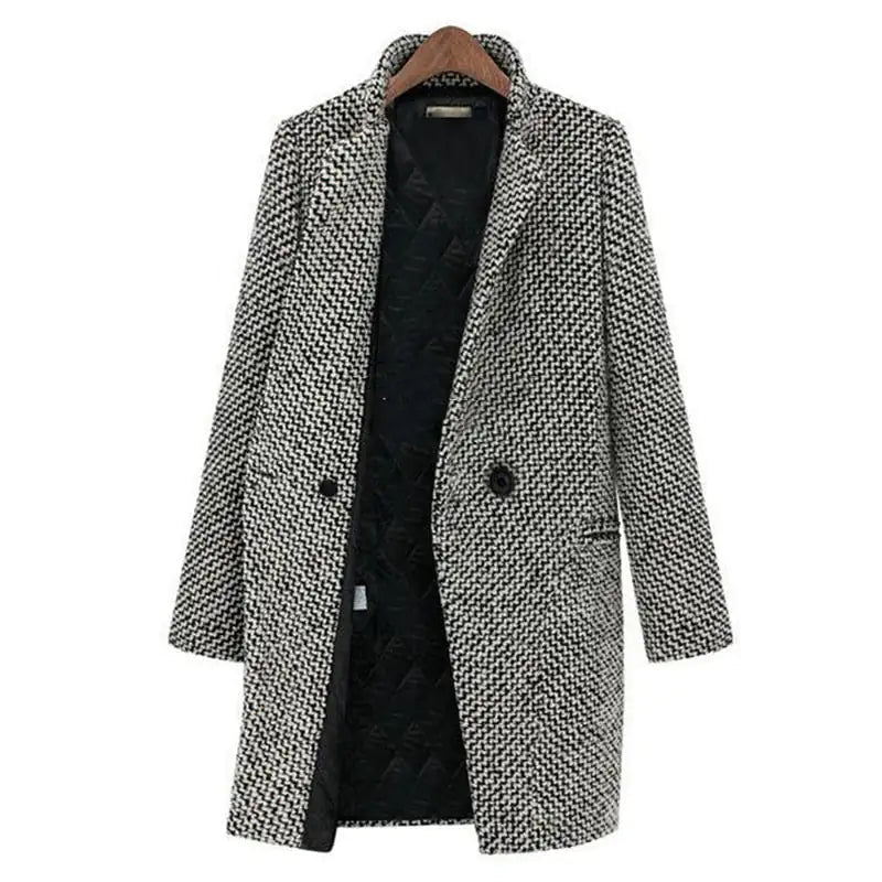 Lang gebreid jasje voor dames | Warm