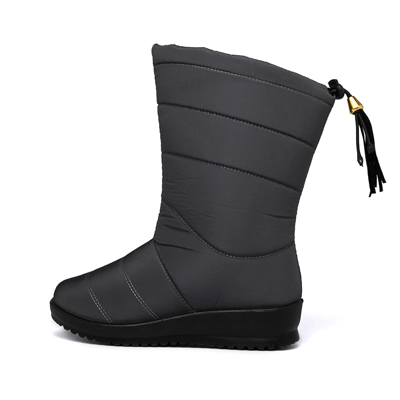 WinterWarm - Gevoerde Waterdichte Snowboots voor Dames