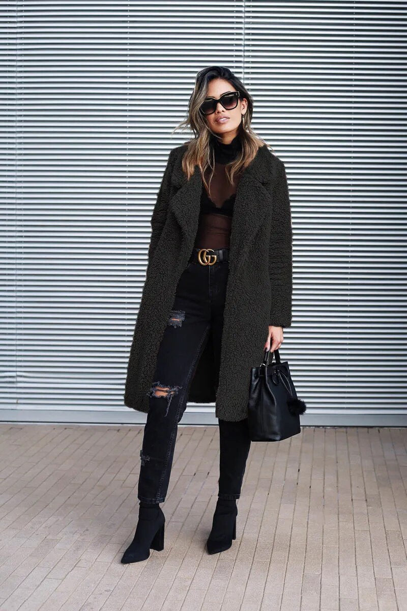 Dames Lange Mouwen Winterjas | Zacht & Warm