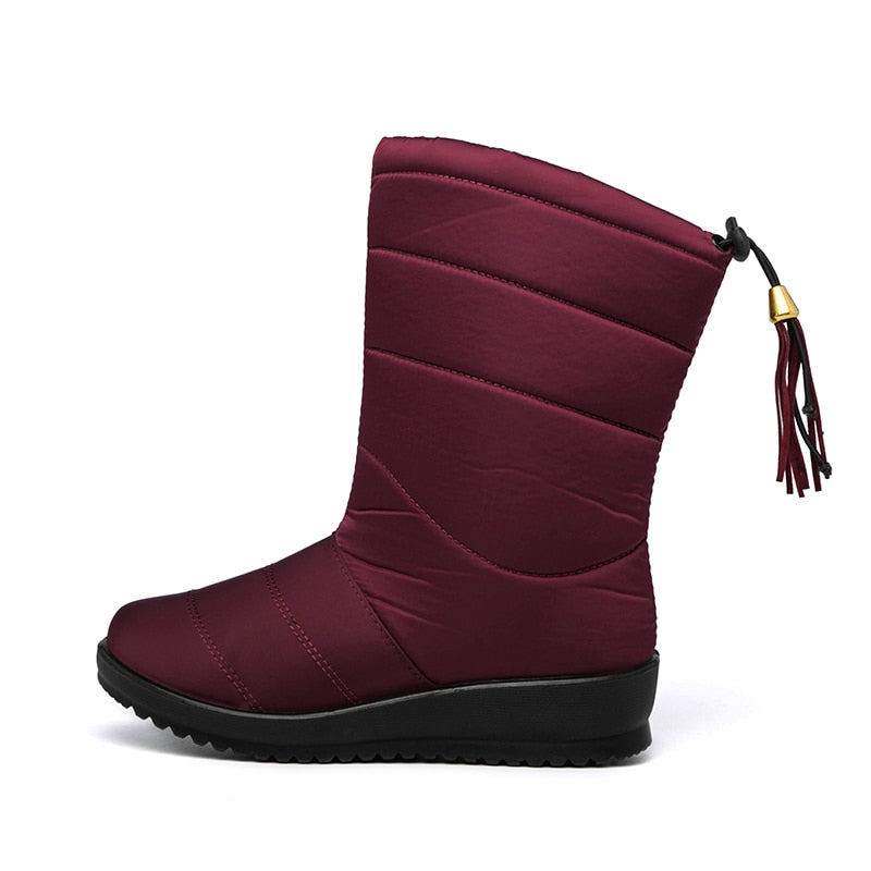 WinterWarm - Gevoerde Waterdichte Snowboots voor Dames