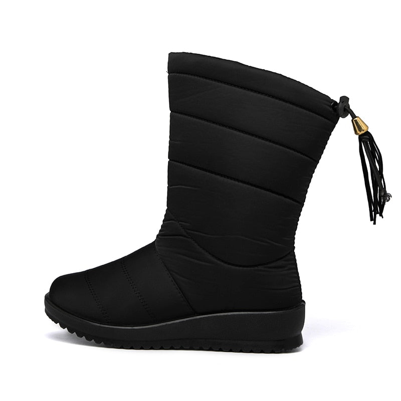 WinterWarm - Gevoerde Waterdichte Snowboots voor Dames