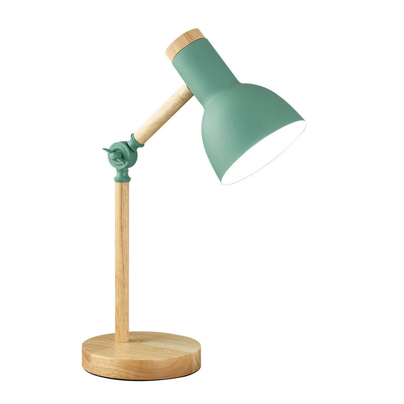 NordicBeam - Elegant Houten Bureaulamp met Verstelbare Arm