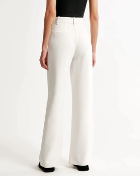 Stijlvolle Hoge Taille Wijde Broek | Verfijnde Afwerking