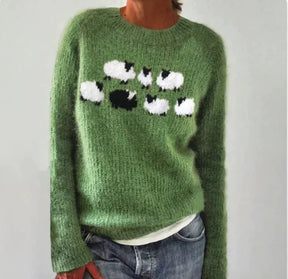 Dames Artistieke Trui geïnspireerd op Scandinavische stijl | Winterse Comfort