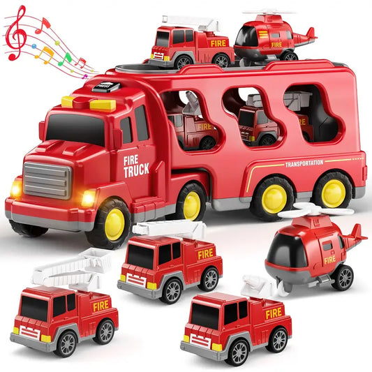 FireRescue - Muzikale Brandweerwagen Set met Mini Voertuigen