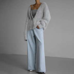 Aria - Dames Zachte Gebreide Oversized Cardigan
