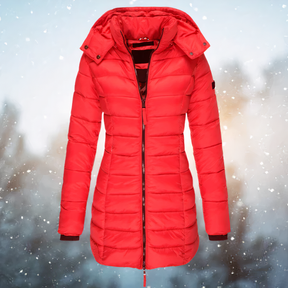 Dames Lange Pufferjas met Capuchon | Warme & Stijlvolle Winterjas
