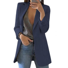 Dames Lange Elegante Blazer | Slim Fit