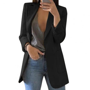 Dames Lange Elegante Blazer | Slim Fit