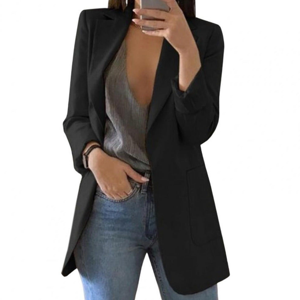 Dames Lange Elegante Blazer | Slim Fit