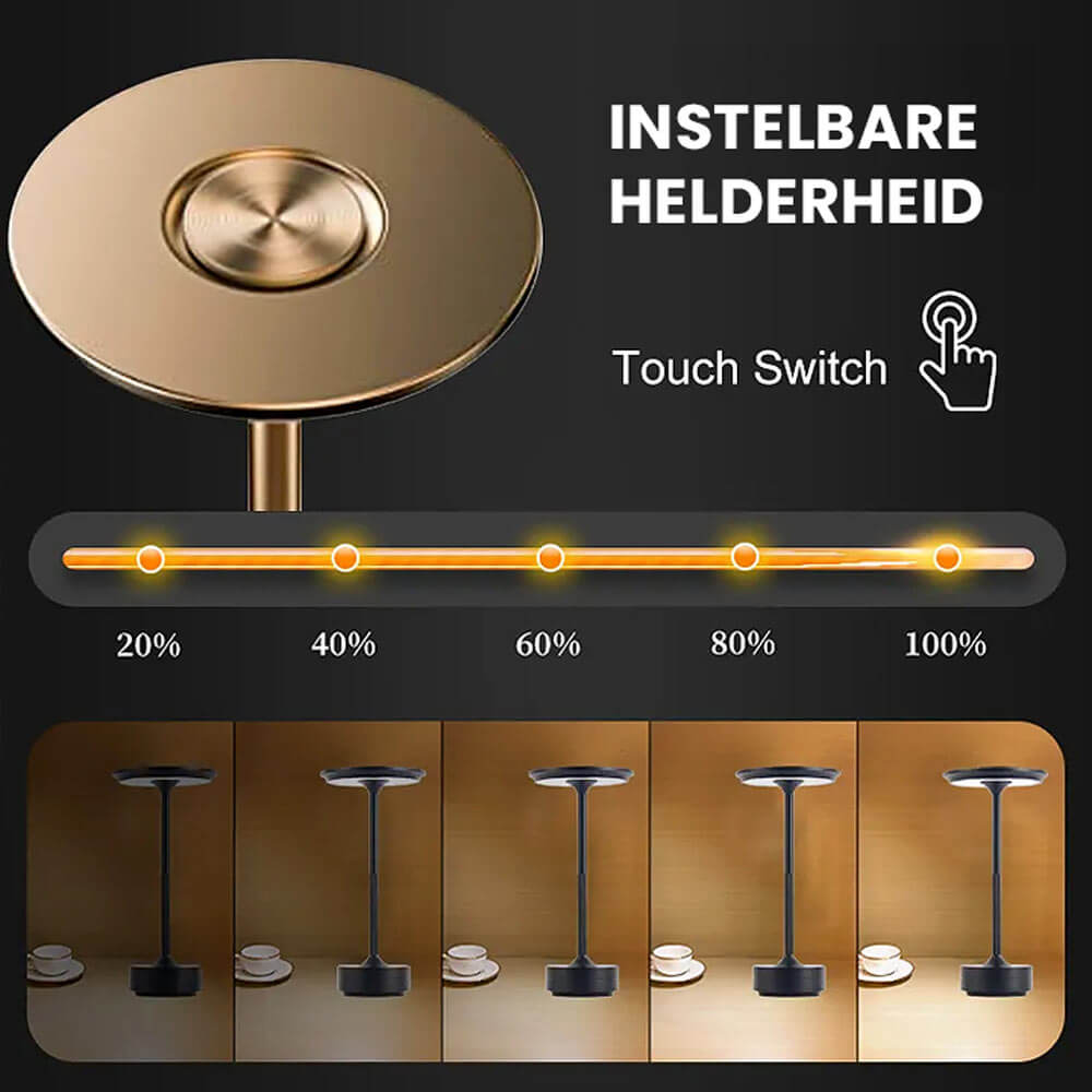 ShineWave - Draadloze oplaadbare tafellamp