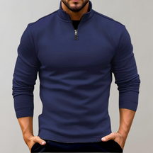 Heren Half-Zip Wintertrui | Warme Pullover met Lange Mouwen