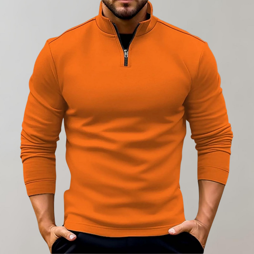Heren Half-Zip Wintertrui | Warme Pullover met Lange Mouwen