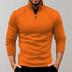 Heren Half-Zip Wintertrui | Warme Pullover met Lange Mouwen