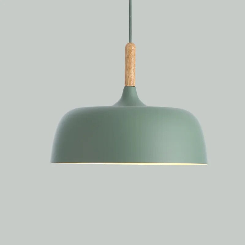 NordicLight - Scandinavische Hanglamp met Hout en Metaal Accenten