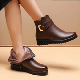 Dames Warme Enkellaarsjes met Bontvoering | Comfortabele Winterschoenen