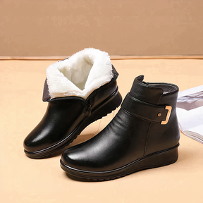 Dames Warme Enkellaarsjes met Bontvoering | Comfortabele Winterschoenen