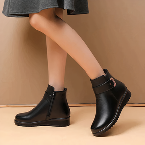 Dames Warme Enkellaarsjes met Bontvoering | Comfortabele Winterschoenen